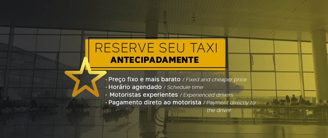 Reserva antecipada de táxi